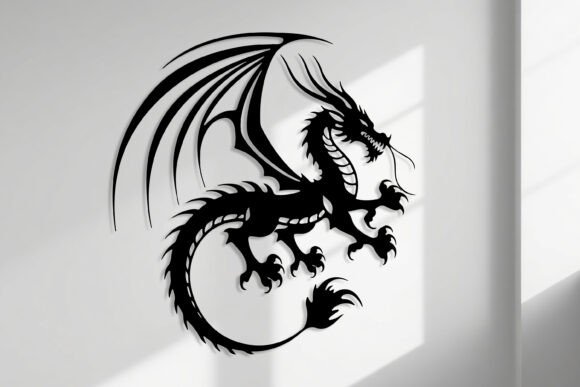 Download Laser Cut Dragon Wall Art SVG Sign - Premium Resources