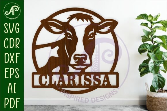 Download Cow Name Sign SVG - Holstein Cow Nursery - Cow name sign Collection