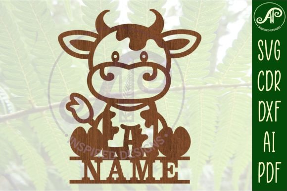 Download Cow Name Sign SVG Cut File Farm Theme - Cow name sign Collection