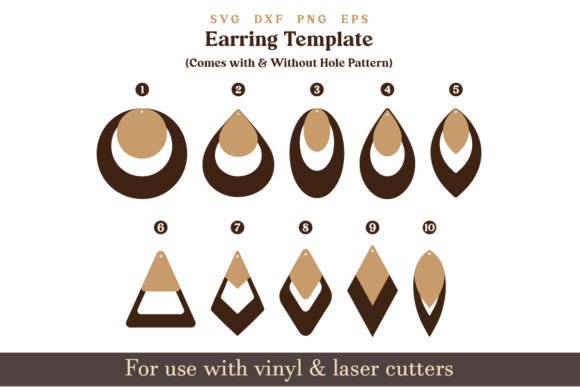 Download Earring Svg Leather Wood Earring Cutfile - Premium Bundle
